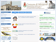 Tablet Screenshot of comune.morgano.tv.it